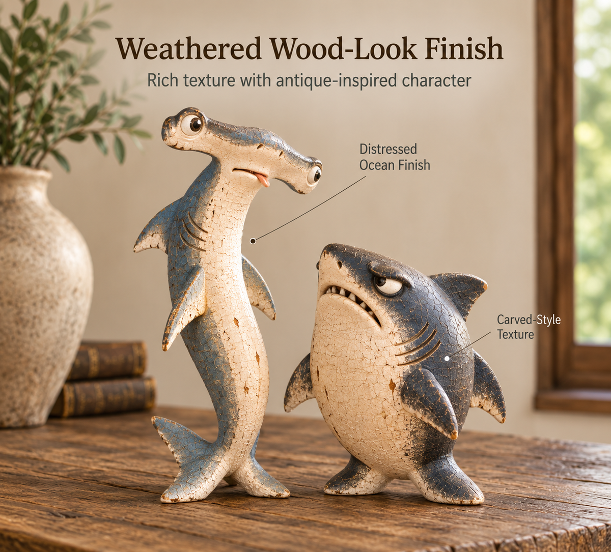 🦈 The Odd Shark Duo — One Has Ideas, the Other Has Regrets