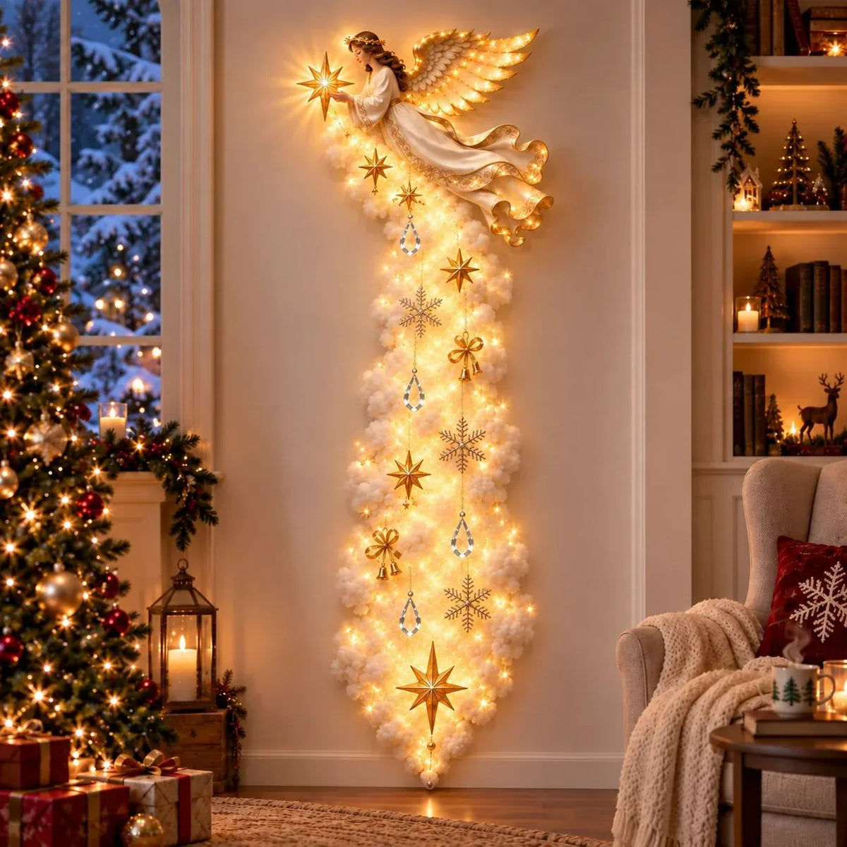 🔥🎁✨ Christmas Blessing Cloud Trail Wall Light Collection – Jesus, Mary & 6 Signature Designs