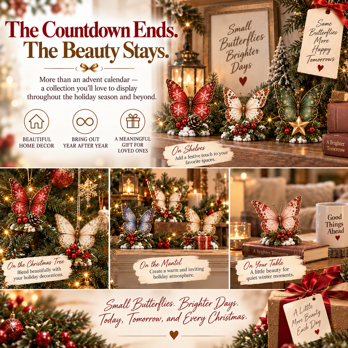 🦋 24 Days of Christmas Butterflies – 2026 Advent Calendar Collection