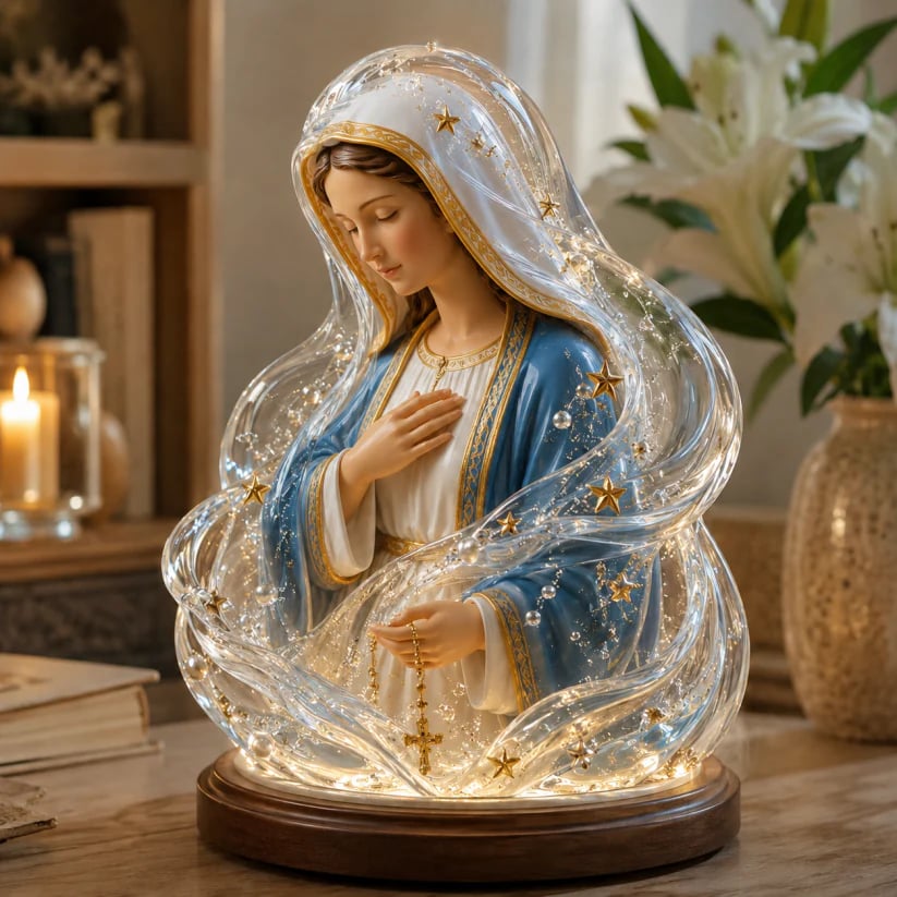đĽLAST DAY 50% OFF - đOur Lady of Starlight Illuminated Prayer Statue | Religious Decor & Faith Giftâ¨