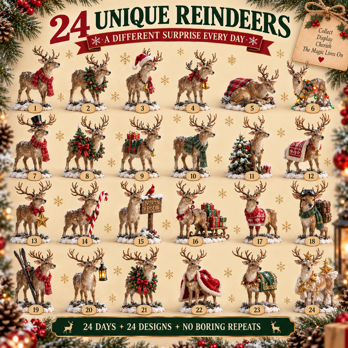 🦌 24 Days of Reindeer Magic – A New Christmas Surprise Every Day 🎄✨