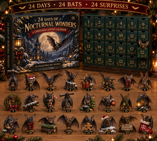 🦇 24 Nights of Nocturnal Wonders – A Christmas Collection for Bat Lovers