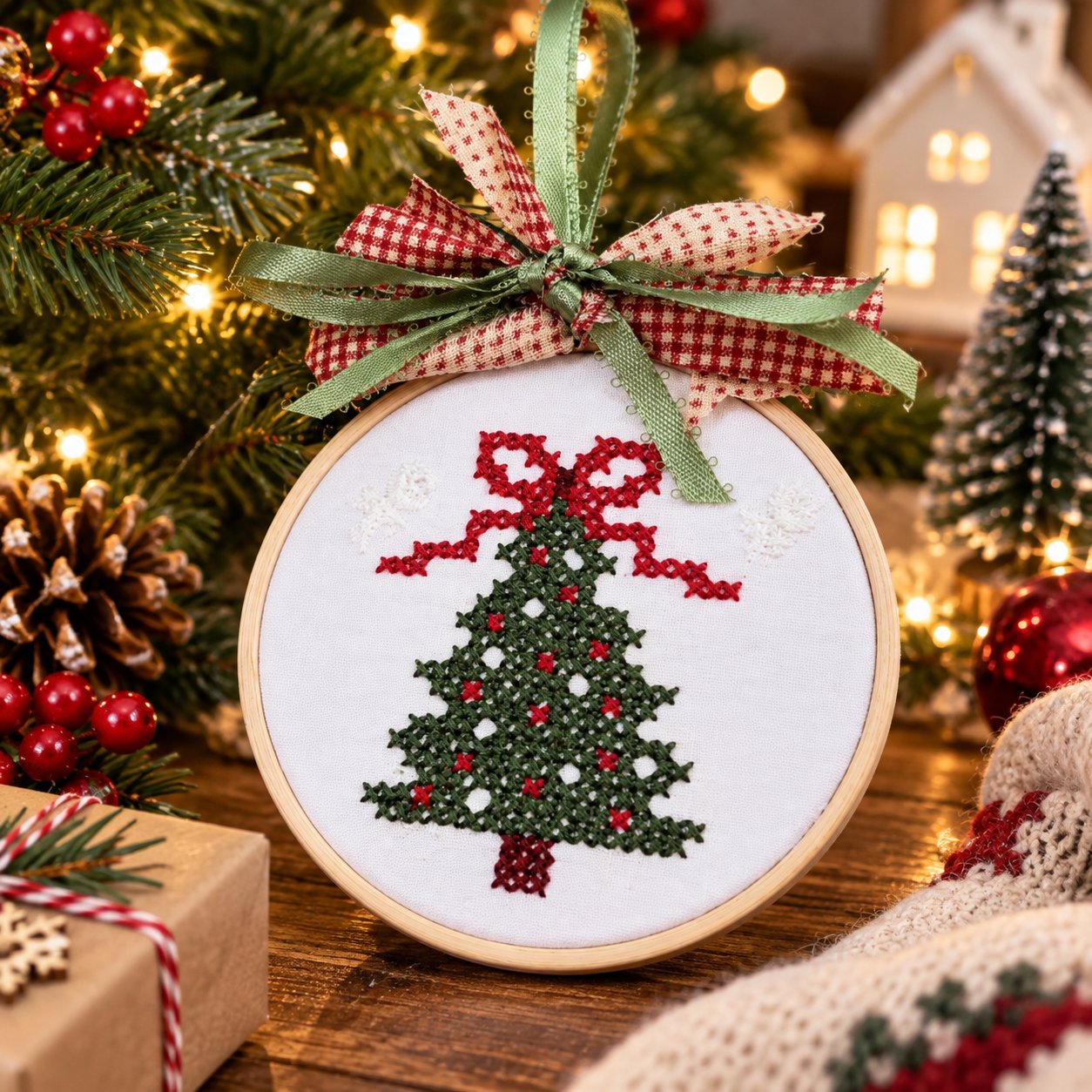 🎁LAST DAY 49% OFF-🎄Complete Christmas Embroidery Ornament DIY Kit