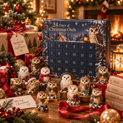 🎄🦉24 Days of Christmas Owls – A Little Owl Surprise Each Day