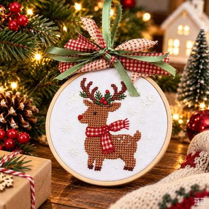 🎁LAST DAY 49% OFF-🎄Complete Christmas Embroidery Ornament DIY Kit