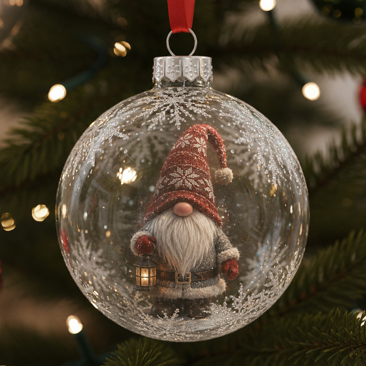 🎄 Christmas Gnome Miniature World Ornament Collection