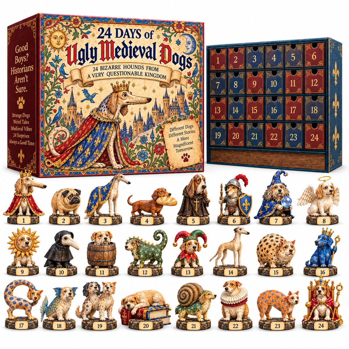 🐕🏰 24 Days of Medieval Dogs — 24 Hounds, Two Kingdoms, One Legendary Collection