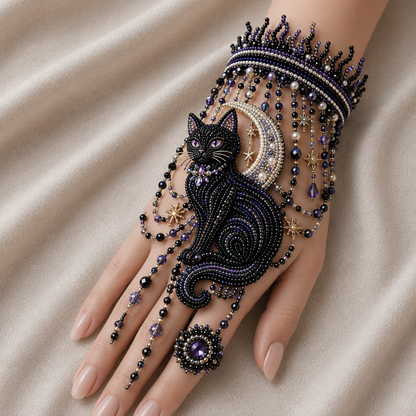 🎃 DIY Halloween Beaded Hand Jewelry Kit