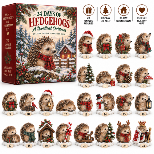 🦔🎄24 Days of Hedgehogs – A Woodland Christmas