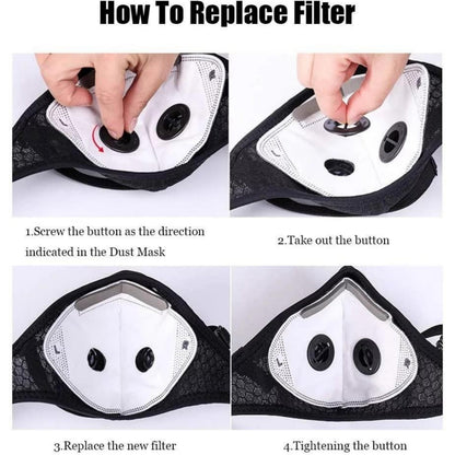 💖Reusable Carbon Filter Dust Mask – Built for Active Lifestyles