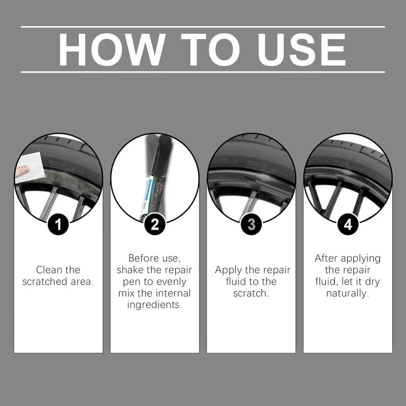 🔥Hot Sale 49% off🌟🖊️ Wheel Scratch Repair Pen