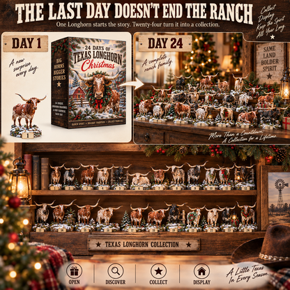 🐂🎄Texas Longhorn Christmas – 24 Ranch Legends Collection