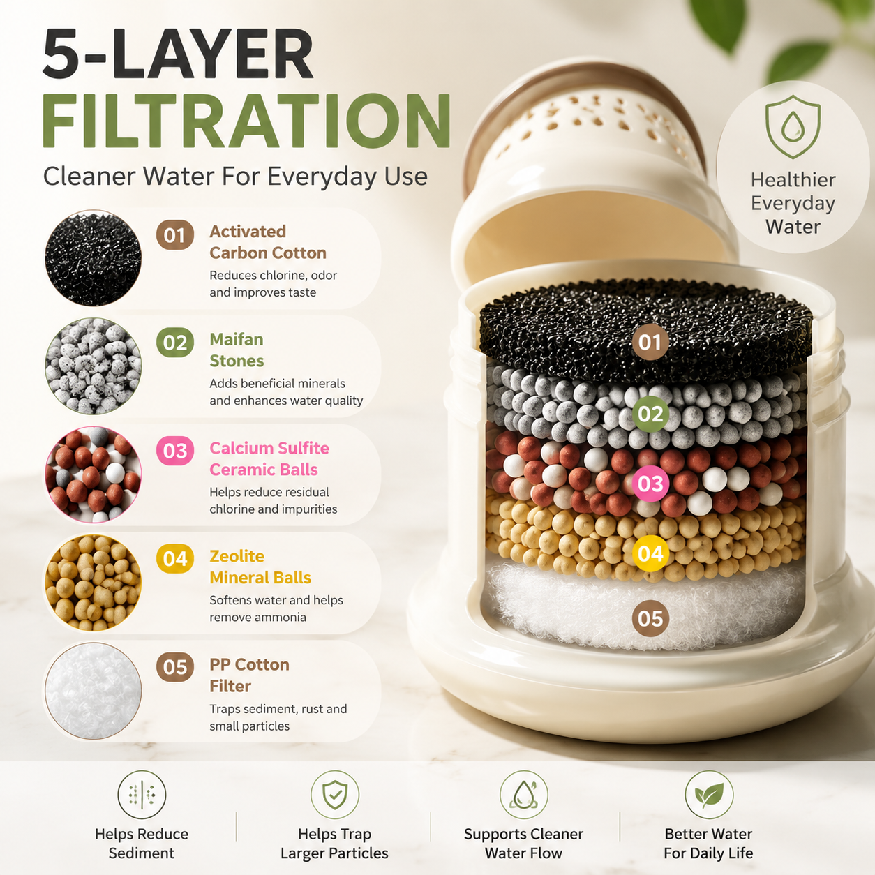 💦 2pcs -360° Splash-Free Faucet Filter – Save Water & Wash Better