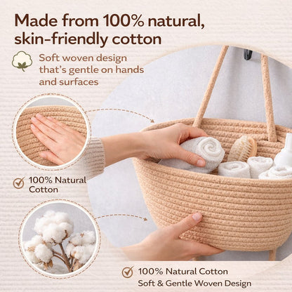 🧺Woven cotton 3-Tier Over the Door Basket, Wall-Mounted Jute Storage Organizer🔥