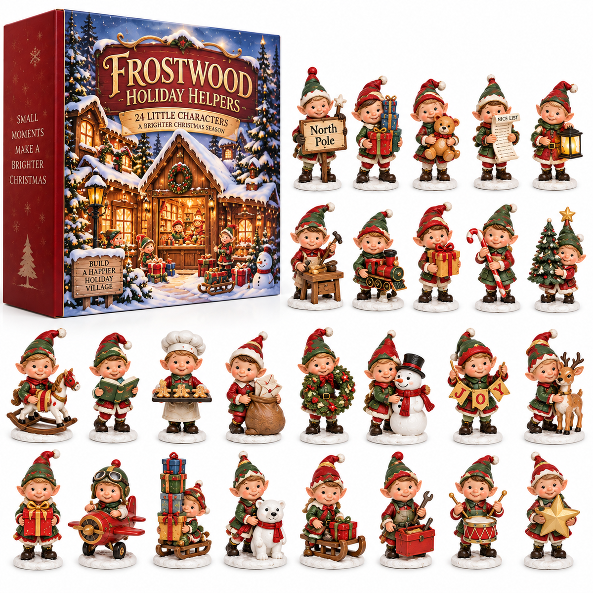 🎄 Frostwood Holiday Helpers – 24 Little Christmas Workshop Characters