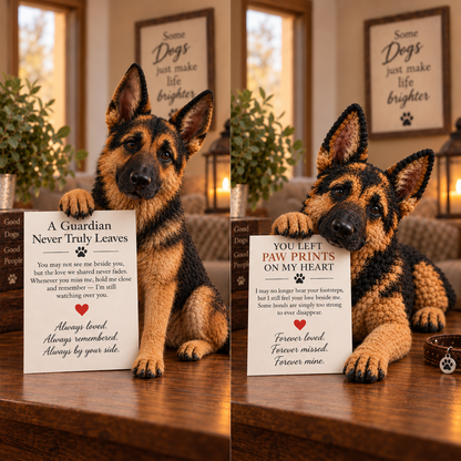 🐾 Forever by Your Side — German Shepherd Memorial Keepsake
