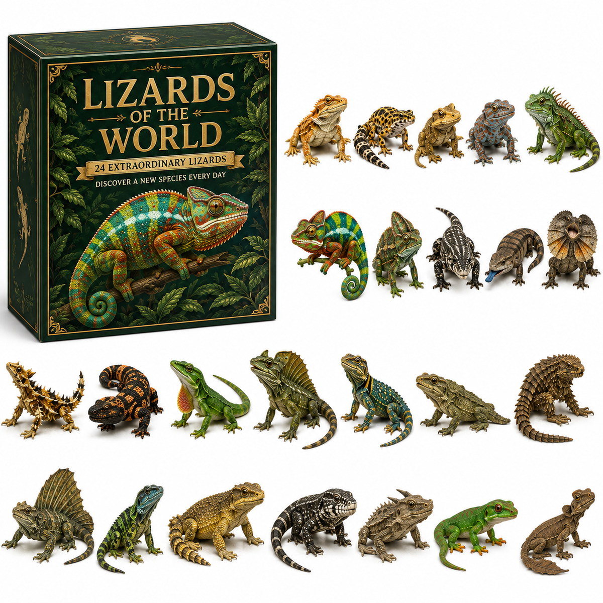 Frogs of the World– 24-Day Realistic Frog Advent Calendar