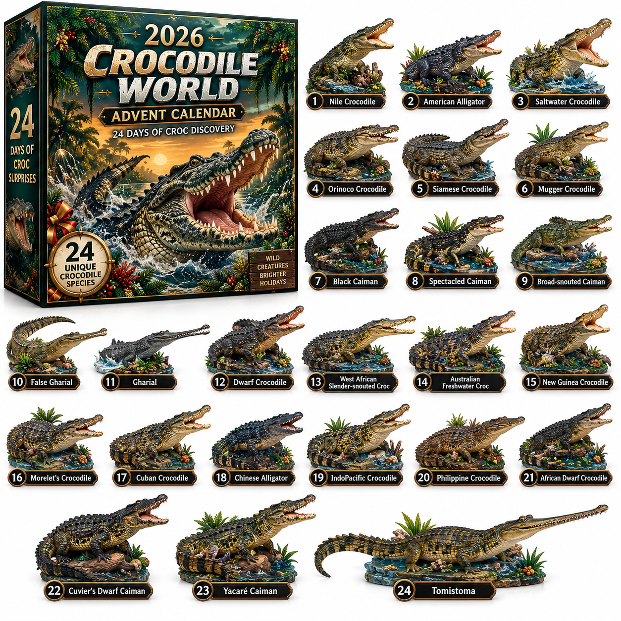 🐊 24 Days. 24 Wild Discoveries-CROCODILE WORLD