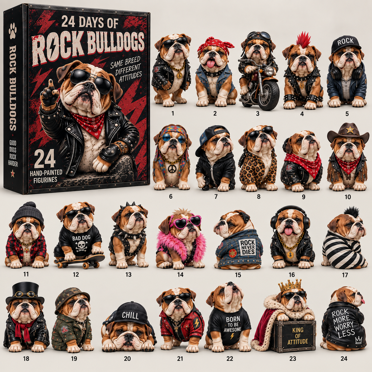 24 Days of Frenchie Personalities – Holiday Collectible Figure Collection 🐾
