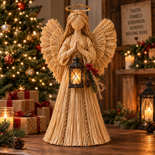 Straw Angels of Light – Handcrafted-Inspired Symbols of Hope, Faith & Love ✨