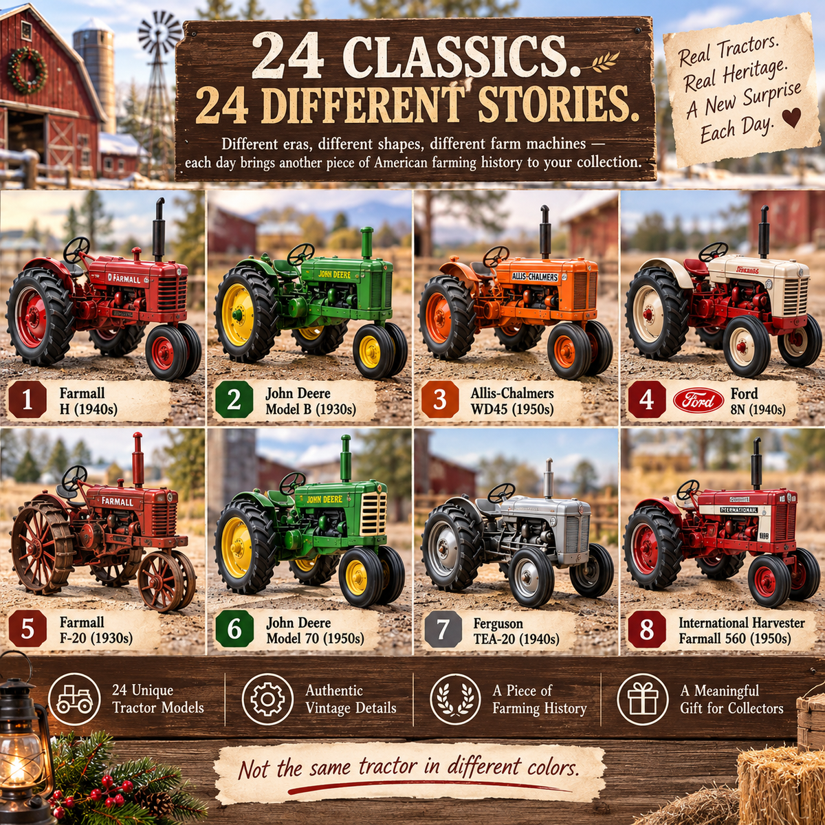 🚜24 Days of Vintage Farm Tractors – American Farm Classics