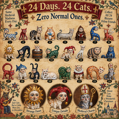 🐈🏰 24 Days of Ugly Medieval Cats