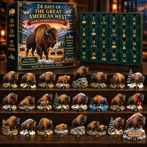 🦬 24 Days of the Great American West – American Bison Collectible Advent Calendar 🎄