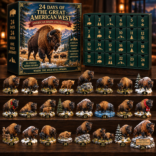 🦬 24 Days of the Great American West – American Bison Collectible Advent Calendar 🎄
