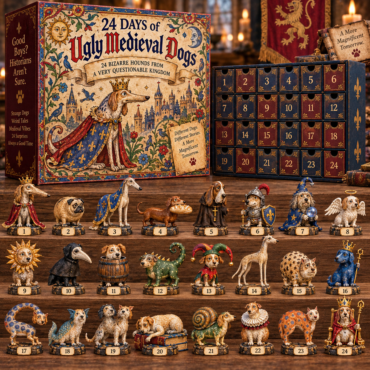 🐕🏰 24 Days of Medieval Dogs — 24 Hounds, Two Kingdoms, One Legendary Collection
