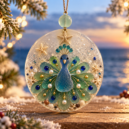 DIY Peacock Christmas Ornament Kit – Create Your Own Festive Peacock, Holiday Craft Kit & Handmade Keepsake