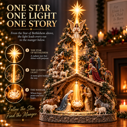 Follow the Star – Bethlehem Nativity Christmas Tree Light