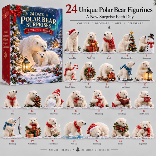24 Days of Polar Bear Christmas – A Little Winter Moment Each Day ❄️🐻‍❄️