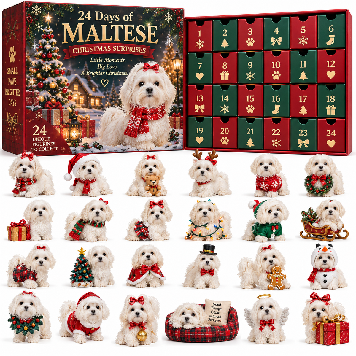 24 Days of Maltese Joy – A Christmas Collection of Little Moments & Big Love🐾❤️