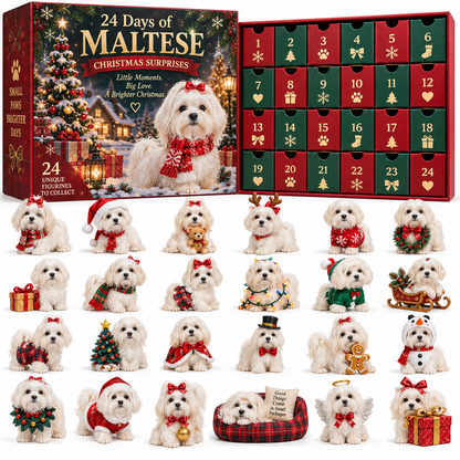 24 Days of Maltese Joy – A Christmas Collection of Little Moments & Big Love🐾❤️