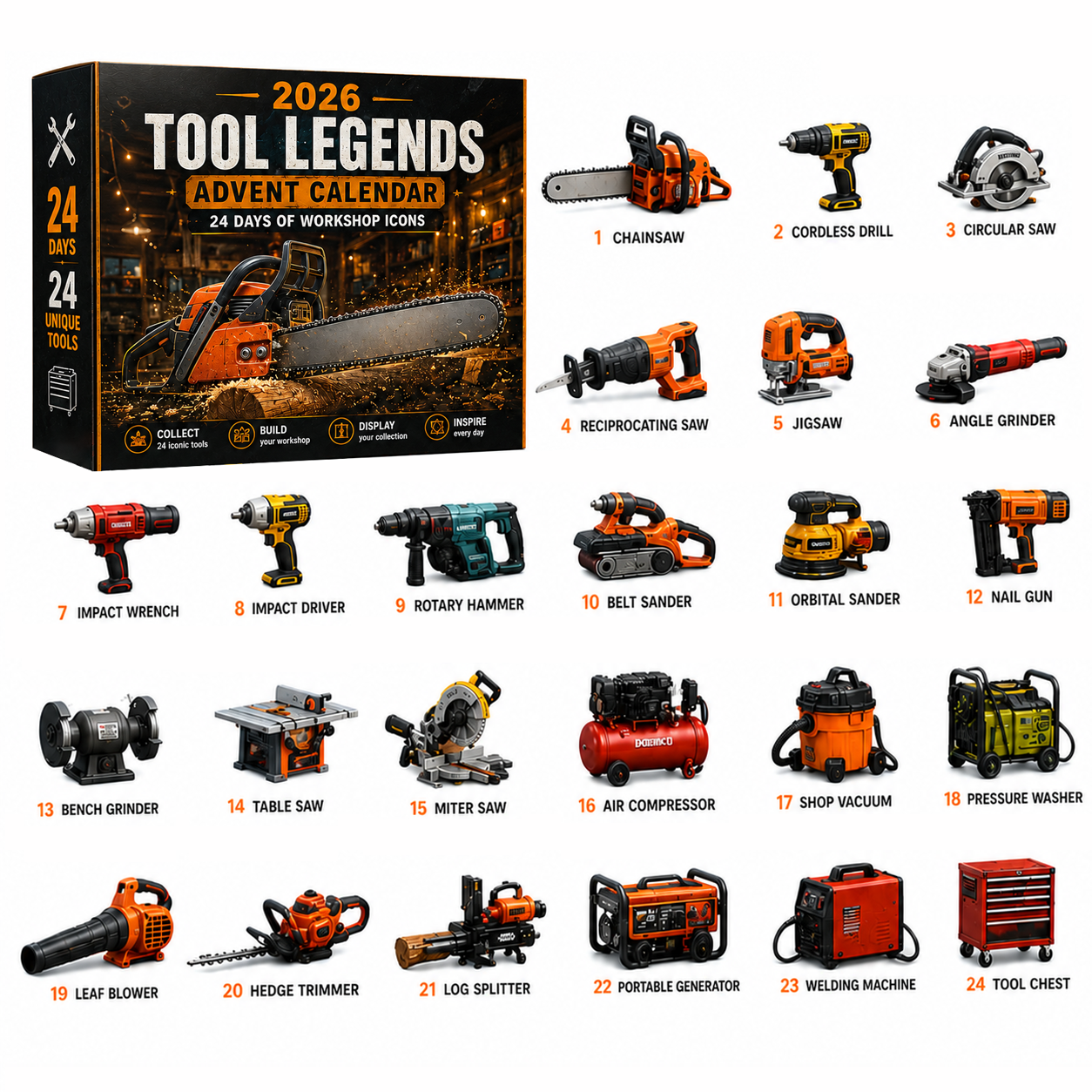 🔧 2026 Tool Legends Advent Calendar