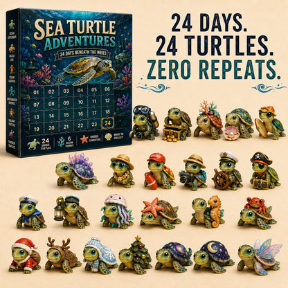 🐢Sea Turtle Adventures Advent Calendar – 24 Unique Ocean Turtle Collectibles