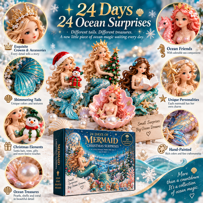 🧜‍♀️ 24 Days of Mermaid Christmas Magic – Ocean-Inspired Holiday Collection 🎄✨