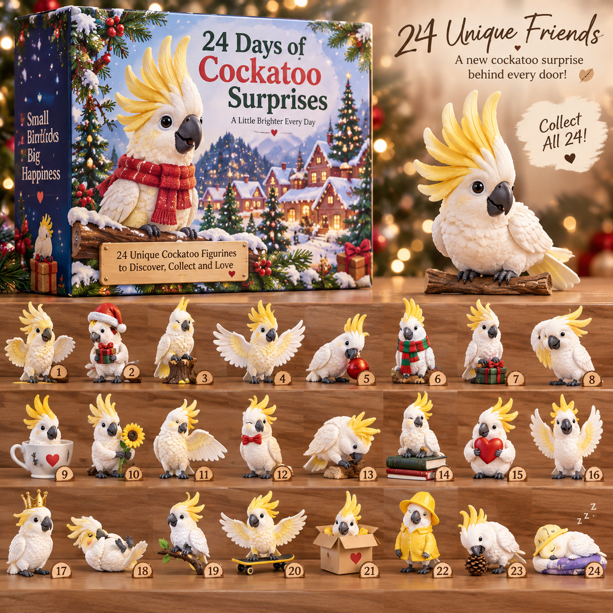 🐦 24 Days of Cockatoo Joy — 24 Little Personalities to Discover