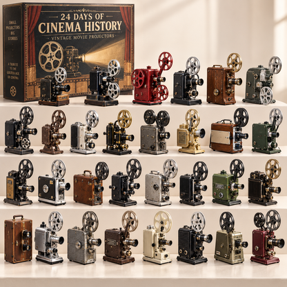 🎬24 Days of Cinema History – Vintage Movie Projector Collection