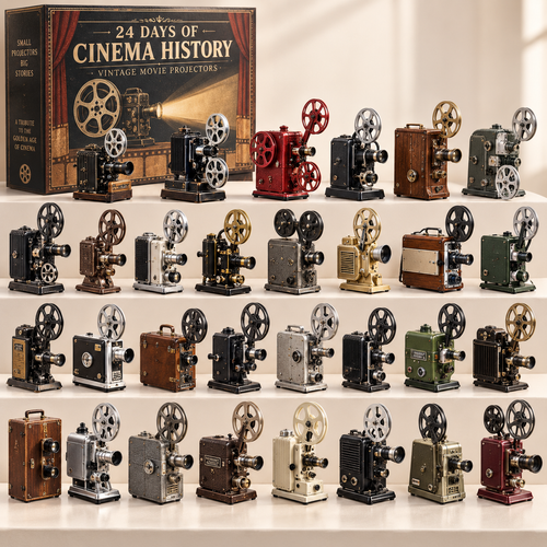🎬24 Days of Cinema History – Vintage Movie Projector Collection