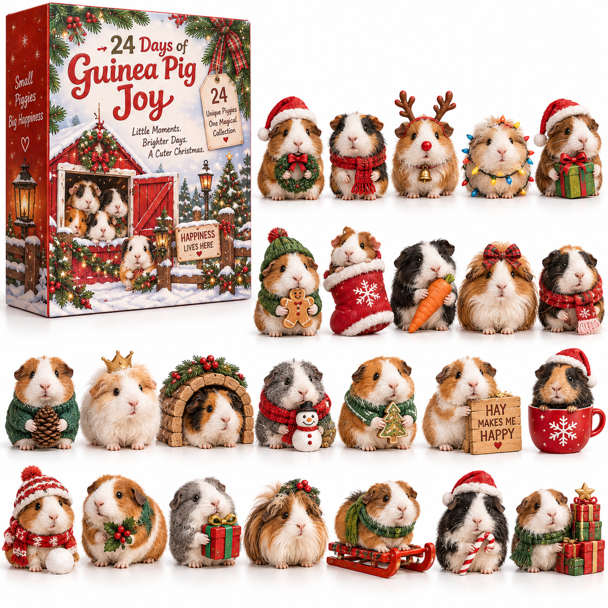 🐹🎄24 Days of Guinea Pig Joy – Tiny Paws, Big Personalities & Christmas Surprises
