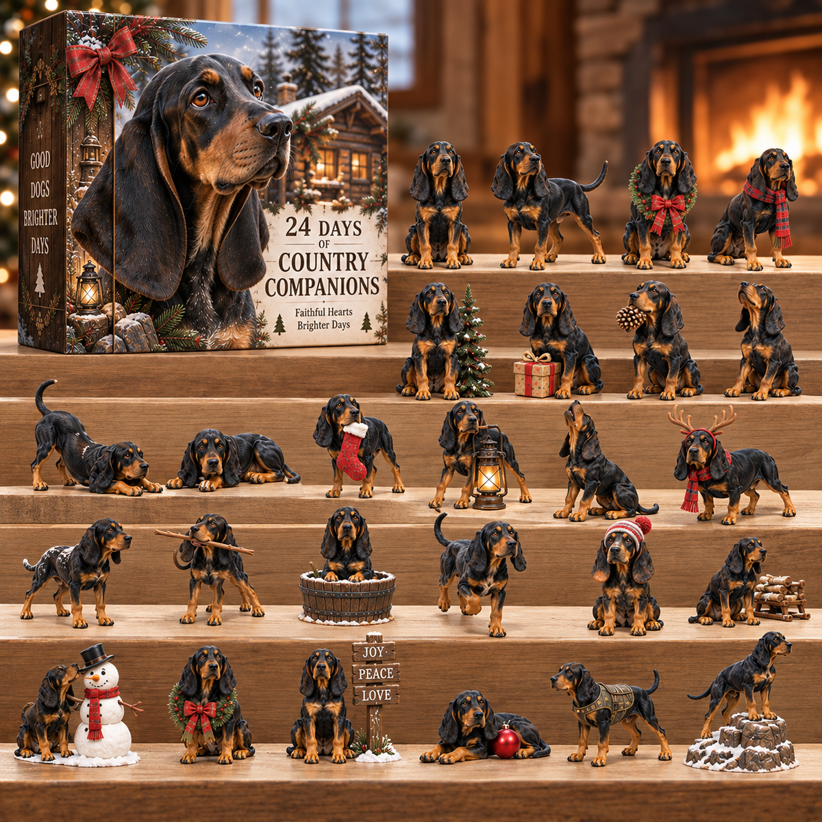 🐾 24 Days of Black & Tan Coonhound – Country Companions Advent Calendar