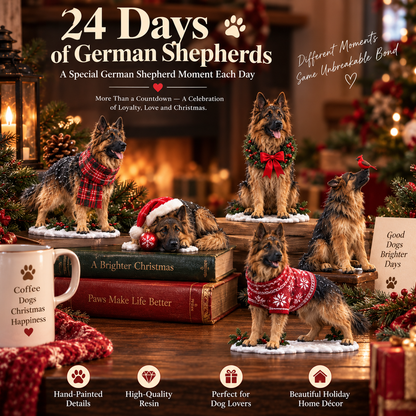 24 Days of German Shepherds — A Christmas of Loyalty & Love 🐾🎄