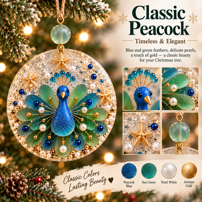 DIY Peacock Christmas Ornament Kit – Create Your Own Festive Peacock, Holiday Craft Kit & Handmade Keepsake