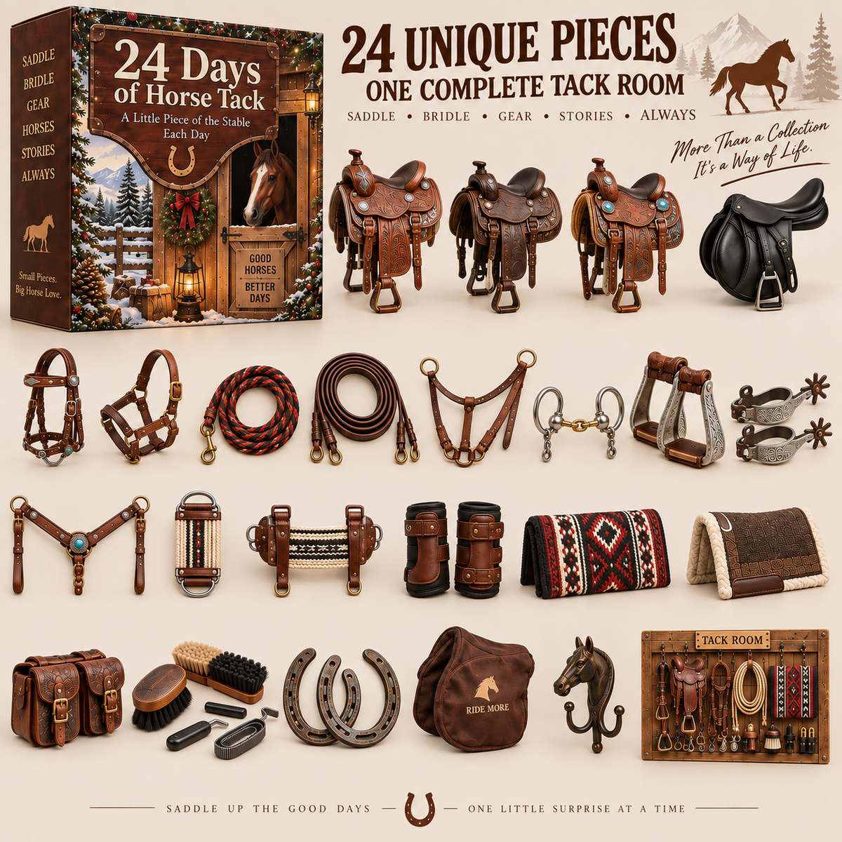 24 Days of Horse Tack – Build Your Own Miniature Tack Room 🐎