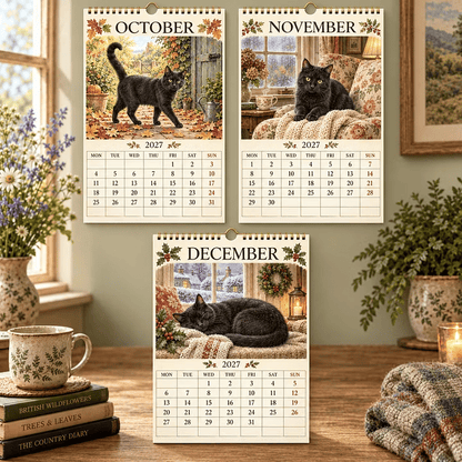 🐈‍⬛📅 2027 Black Cats Calendar - A Year Filled With Feline Charm