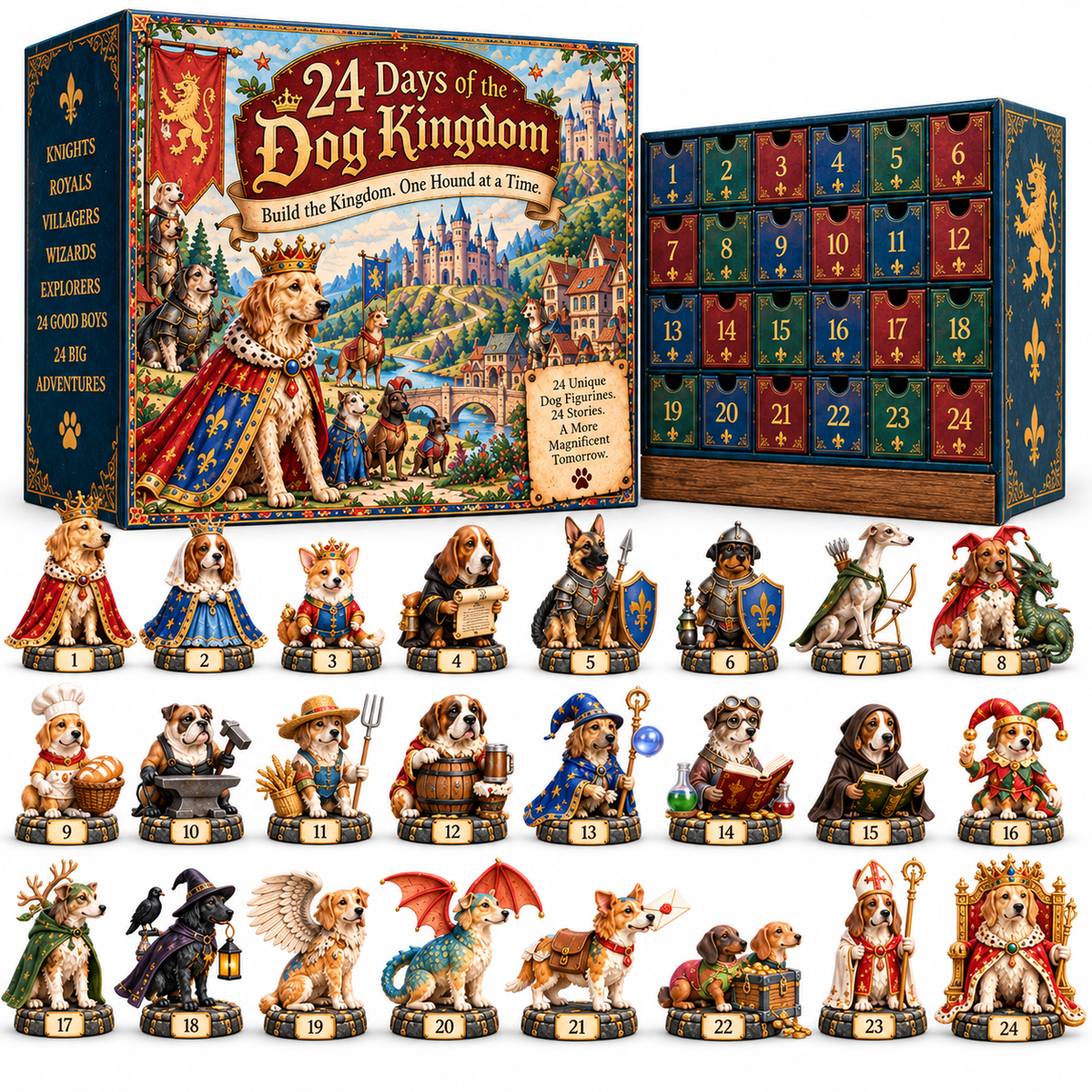 🐕🏰 24 Days of Medieval Dogs — 24 Hounds, Two Kingdoms, One Legendary Collection