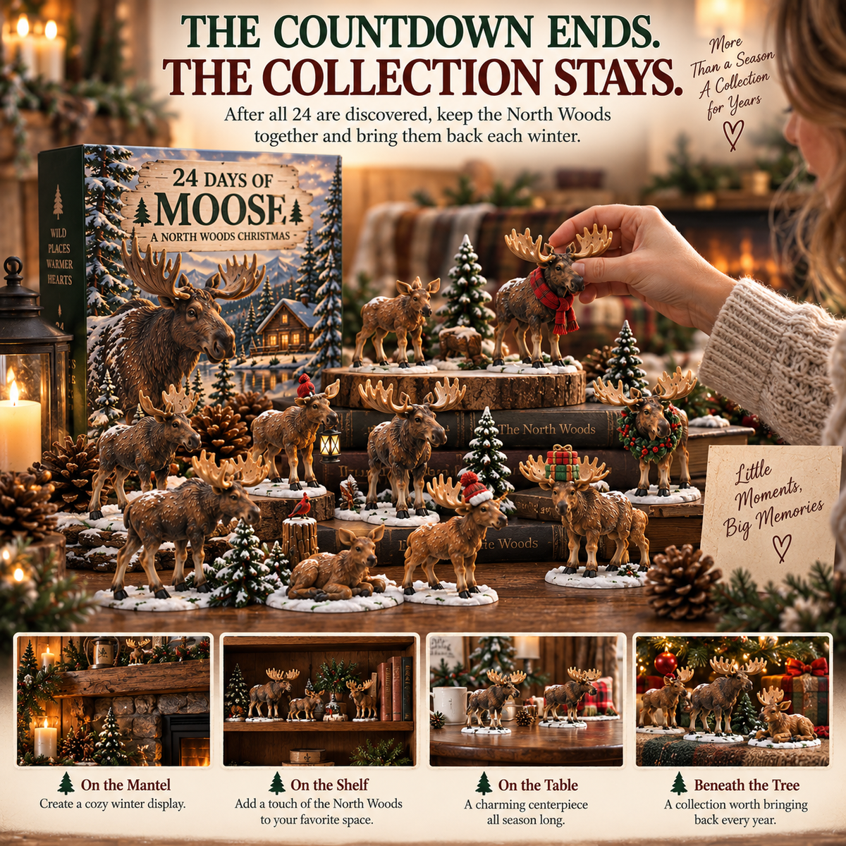 🌲24 Days of Moose – 24-Piece North Woods Christmas Collection