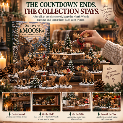 🌲24 Days of Moose – 24-Piece North Woods Christmas Collection
