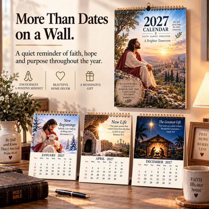 2027 His Light Through Every Season — Christian Inspirational Calendar